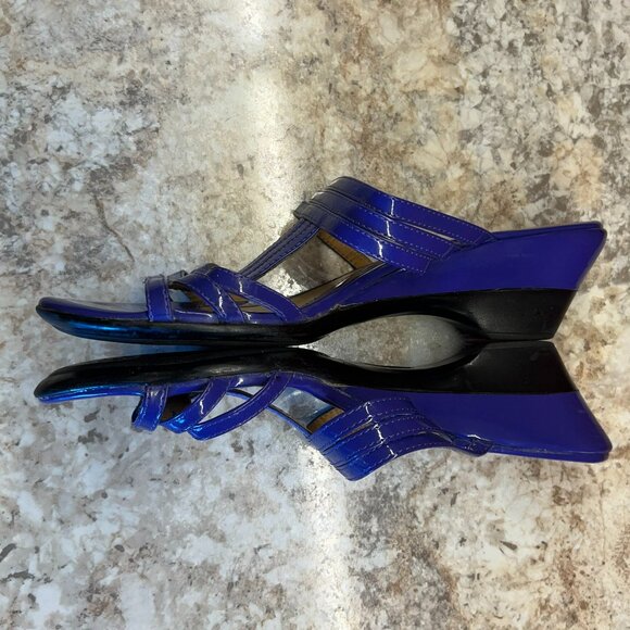 Croft & Barrow Purple Patent Leather Womens Sandal/Shoe Size 10 - Picture 5 of 6